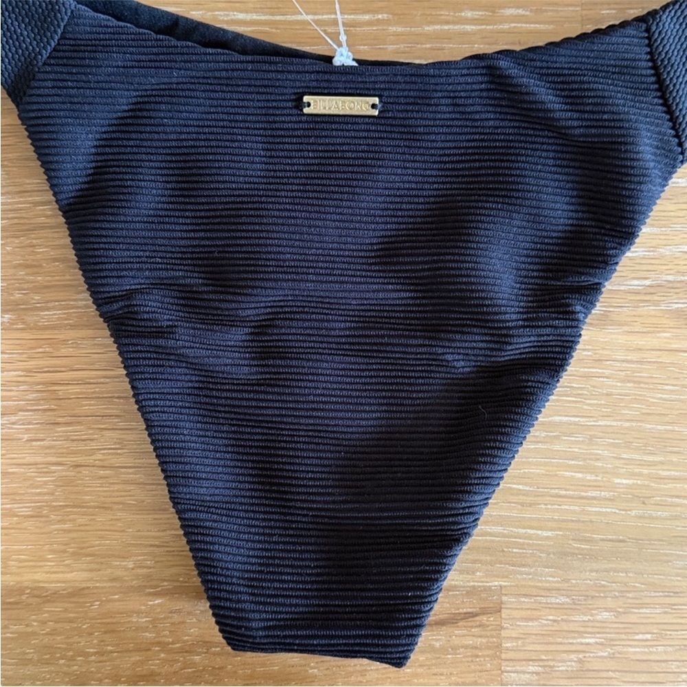 Billabong Marina Hike Textured Black Bikini Bottom - Picture 8 of 10